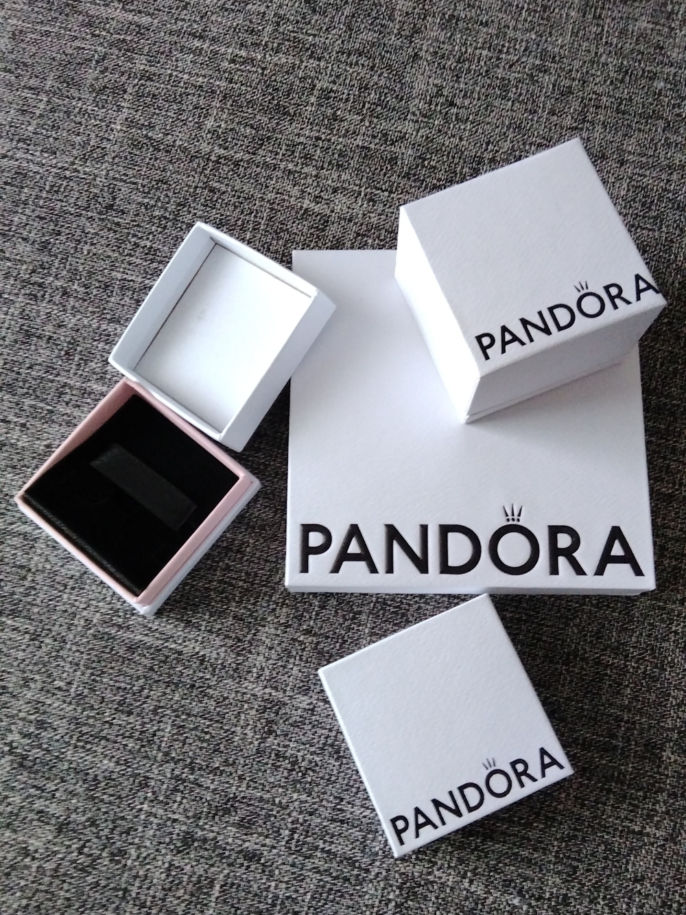 Pandora White and Pink Jewelry Boxes Set Or One By One